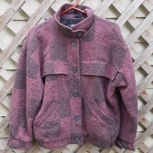 Woolrich 1980's Buffalo Plaid Wool Blend Bomber